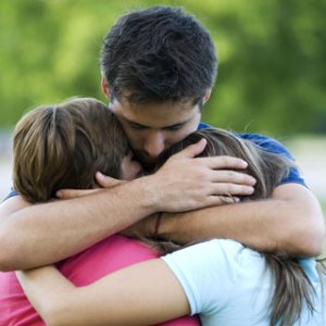 hugging